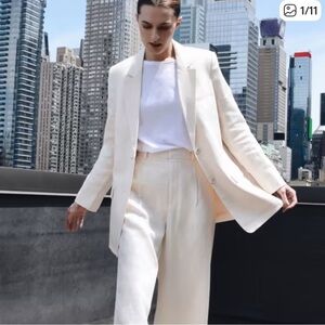 Everlane Cream Blazer & Suit Jacket